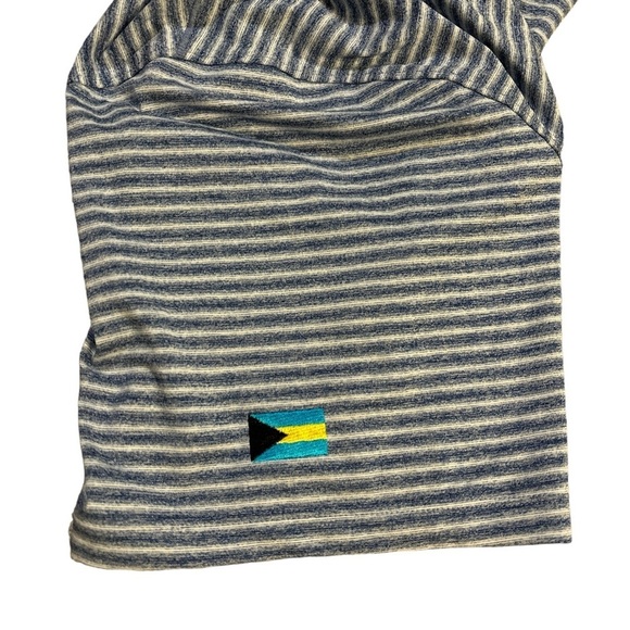 Nike Tiger Woods Vapor Dry Striped Golf Polo Blue‎ and White Size XL - Picture 8 of 9